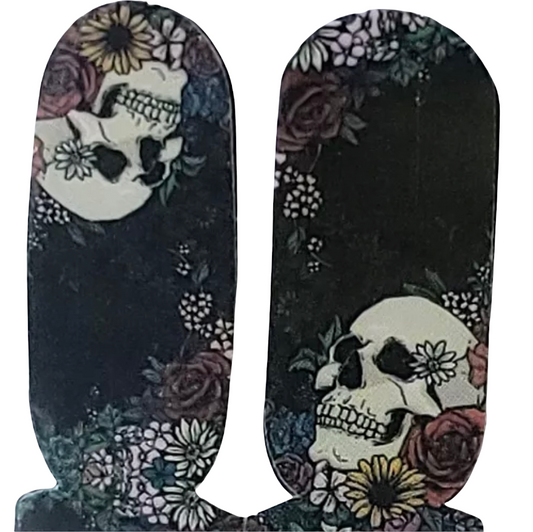 Floral Skulls Foursies Accent