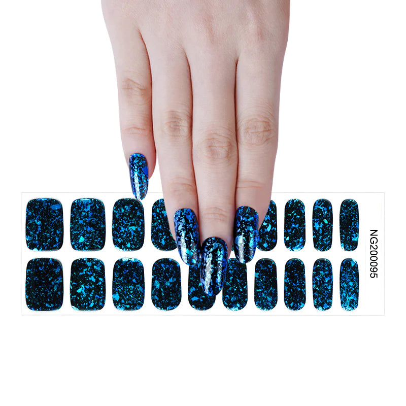 Night Sky Flakies Semi-Cured Gel Nail Wrap