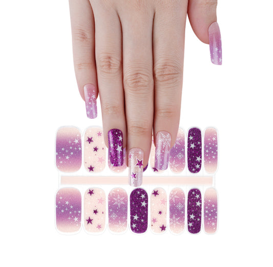 Orchid Snow Semi-Cured Gellies Nail Wrap