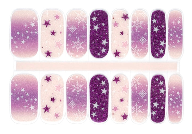 Orchid Snow Semi-Cured Gellies Nail Wrap