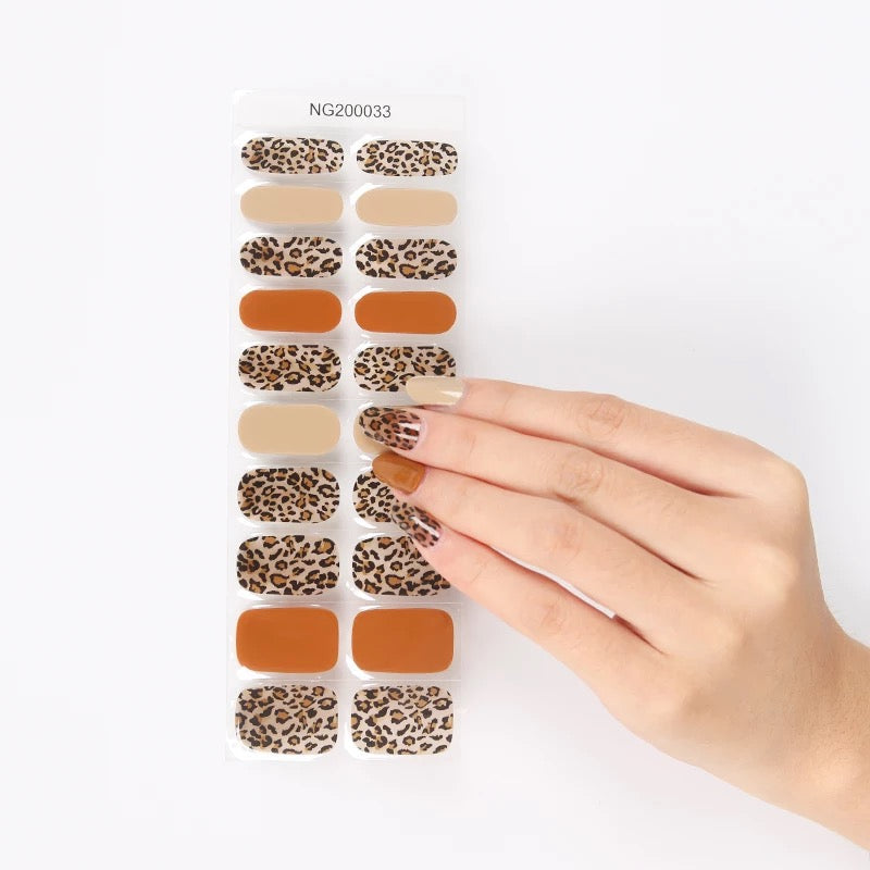 Wild At Heart Semi-Cured Gel Nail Wrap