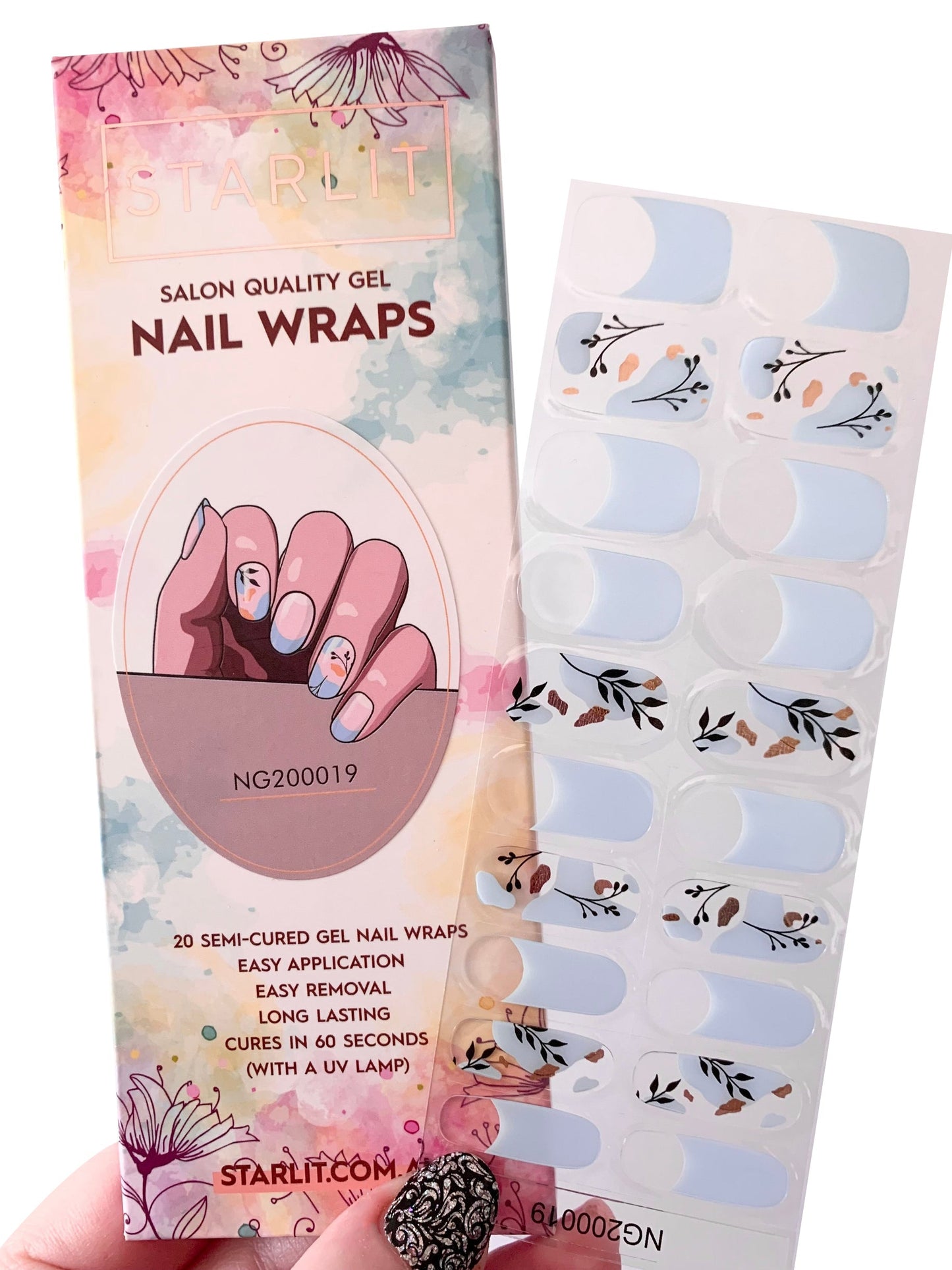 Far Away Semi-Cured Gel Nail Wrap