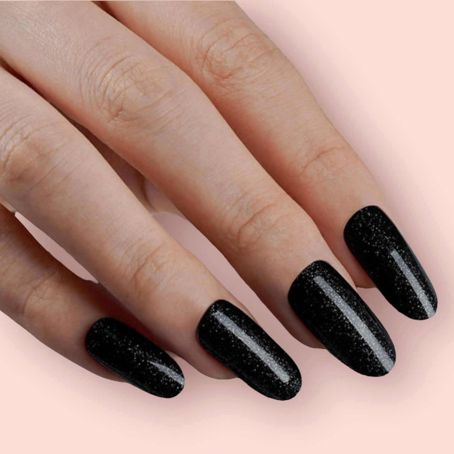 Midnight Sparkle Semi-Cured Gel Nail Wrap