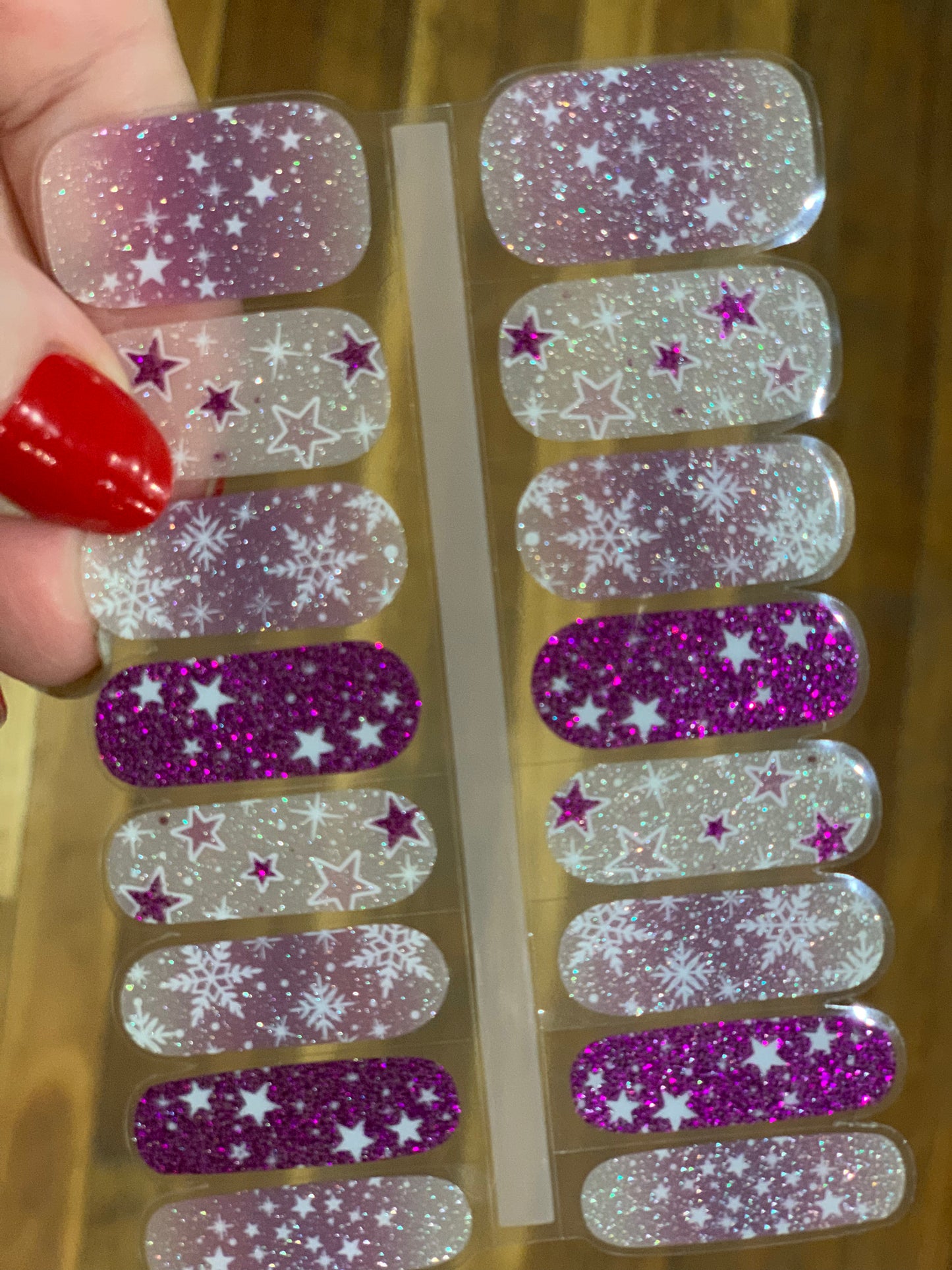 Orchid Snow Semi-Cured Gellies Nail Wrap