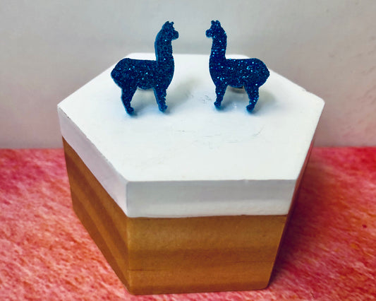 ‘Lucky Llamas' Mini Stud Earrings