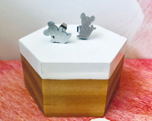 ‘Cuddly Koalas' Mini Stud Earrings