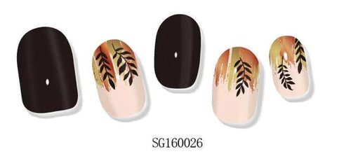 Golden Garden Semi-Cured Gellies Nail Wrap